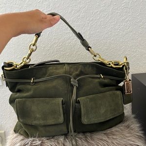 Green shoulder / hobo bag from Coach